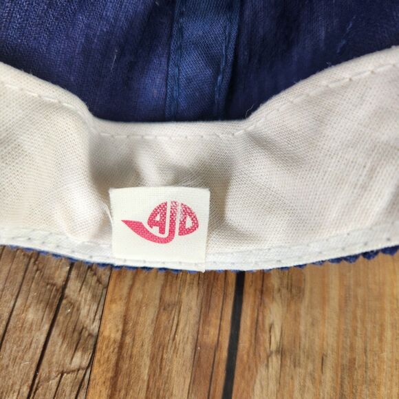 VTG Chicago Bears Corduroy Snapback Hat AJD 80s NFL Cap Blue Orange Taiwan Sport - Picture 10 of 11